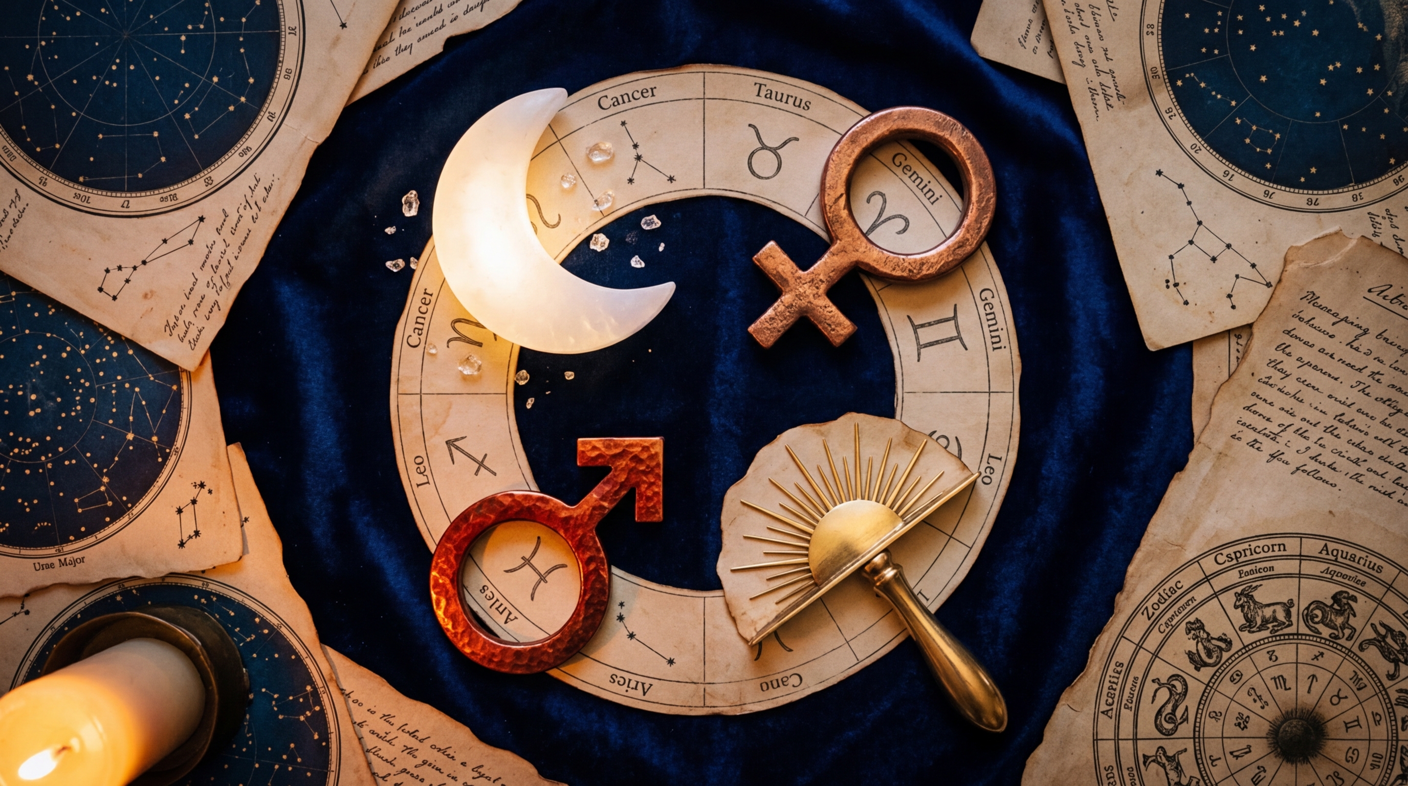 Moon Sign, Venus, Mars, Rising: The Four Placements That Actually Drive Romantic Compatibility